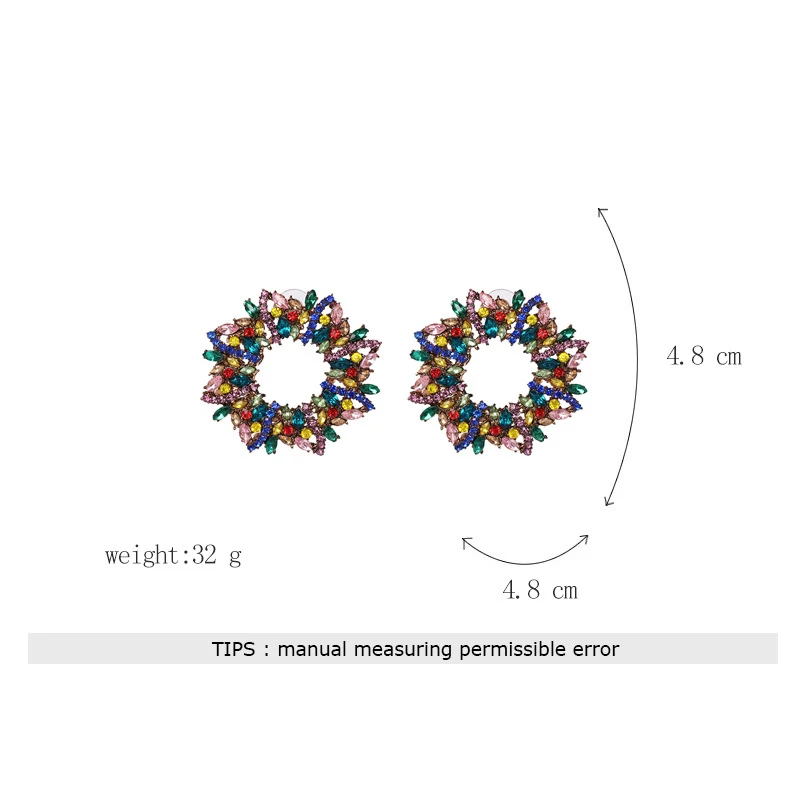 Mecresh массивные разноцветные стразы, большие круглые серьги-гвоздики для женщин, винтажные хрустальные цветы, круглые летние серьги MEH1415