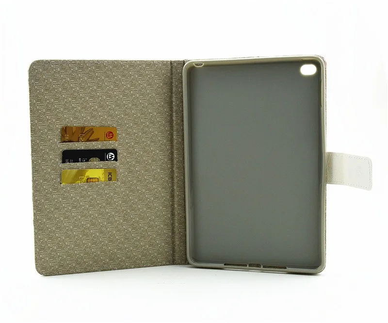 For Apple iPad Air 2 Case PU Leather Classic Retro Eiffel Tower Wallet Flip Book Stand Card Slots Tablet Cover for iPad 6 Yellow (66)