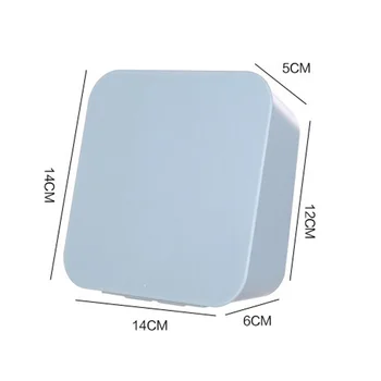 

Waterproof Kitchen Bathroom Storage Boxes Wall Mount Holder Bins Candy Color Make Up Cosmetic Organizer Home Groceries Container