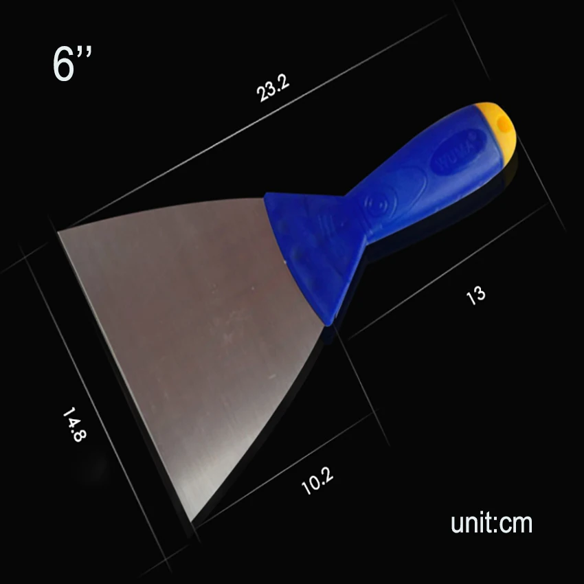 1 шт. Шпатель скребок лопата из углеродистой стали пластиковая ручка штукатурка для стен нож Ручные приборы строительные инструменты