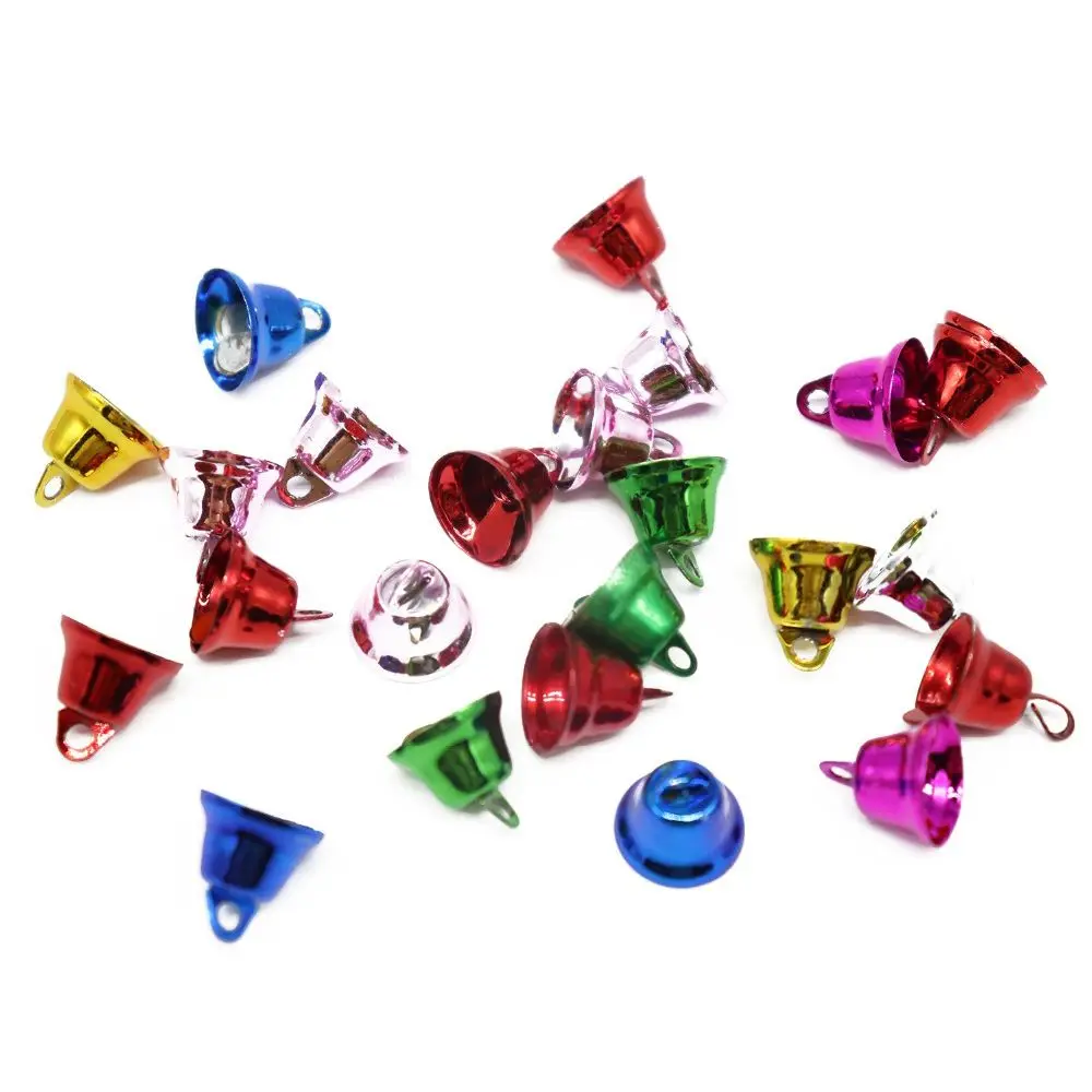 

10Pcs/set Colorful Metal Small Bell Mixed Color Children DIY Christmas Instruments DIY Crafts Accessories