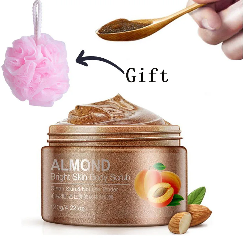 Exfoliating Gel Body Scrub font b Cream b font Shea Butter Fruit Cucumber Almond Skin Whitening