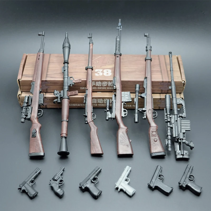 1:6 модель ружья пластиковый сборный солдат 1" фигурка 98 к G43 винтовка тип 38 крышка M200 снайперская винтовка игрушка для ролевых игр для мальчиков подарок