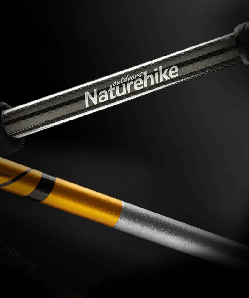 NatureHike 5-section Carbon Fiber Walking Stick Ultralight Adjustable Trekking Pole Walking Sticks Camping Trekking Hiking Stick