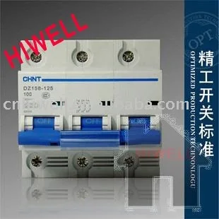 

Household circuit breaker DZ158 3P 100A high-power air circuit breaker switch to open space