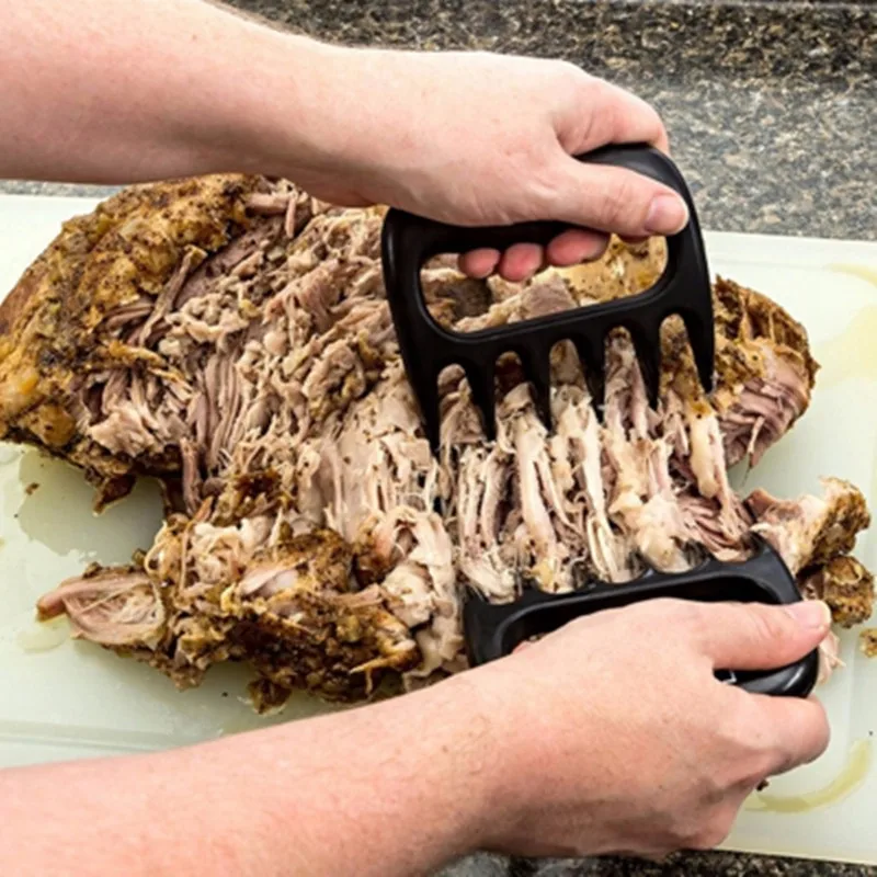 

2 Pcs Bear Claws Barbecue Fork Tongs Pull Meat Paws Shred Pork Clamp Roasting Handler Fork Black Roasting BBQ Set Barbecue Tool