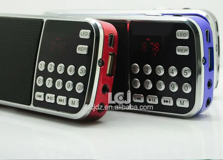 10 шт. L-088 Супер Низкие частоты, портативный мини MP3 музыкальный плеер с динамиком с светодиодный фонарик Автоматическое сканирование fm-радио приемник Поддержка TF/SD/USB