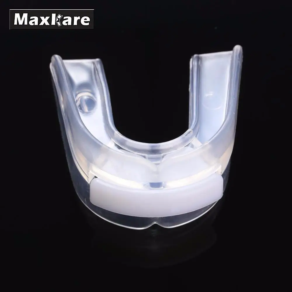 Relefree transparente goma escudo protector de boca protector de dientes para Rugby Boxeo seguro suave ejercicio extenuante silicona al aire libre