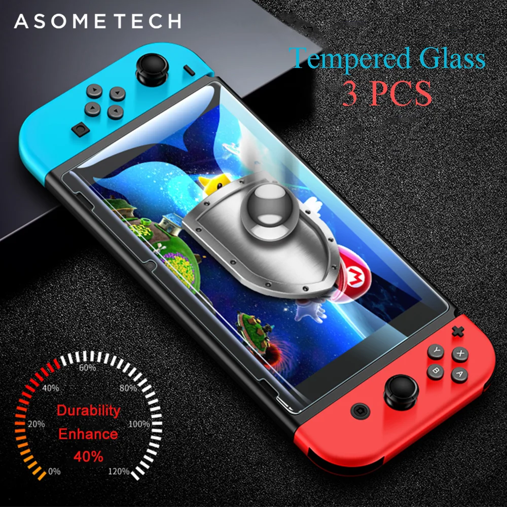 

3PCS Screen Protectors For Nintend Switch 0.3mm 9H Tempered Glass For Nintendo Switch Console NS For Nintend Switch Accessories
