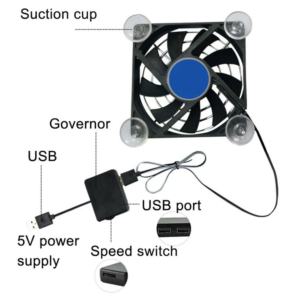 ABS 1 шт. черный USB охлаждающая подставка контроллер планшет портативный вентилятор держатель телефон охладитель быстрый