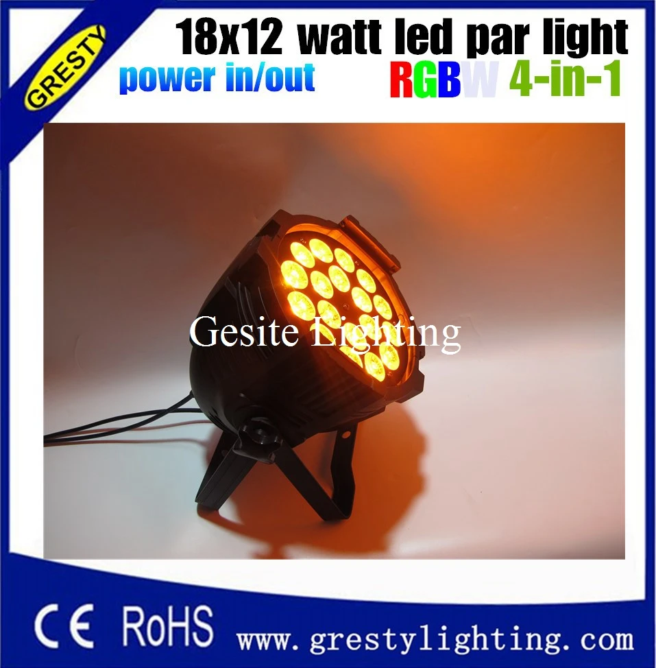 6 шт./лот хорошее качество светодиодный Par Quad 18x12 Вт Wash Dmx Light American Dj RGBW 4 в 1 DMX с
