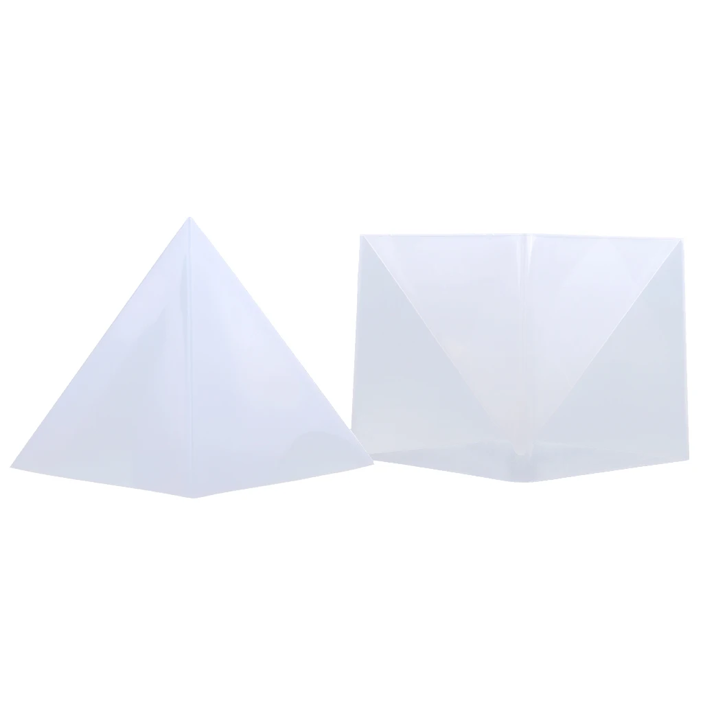 1 Set 15cm Large Pyramid Shape DIY Silicone Mould for Resin Casting Jewelry Making Ornaments Flower Specimen Making Supplies