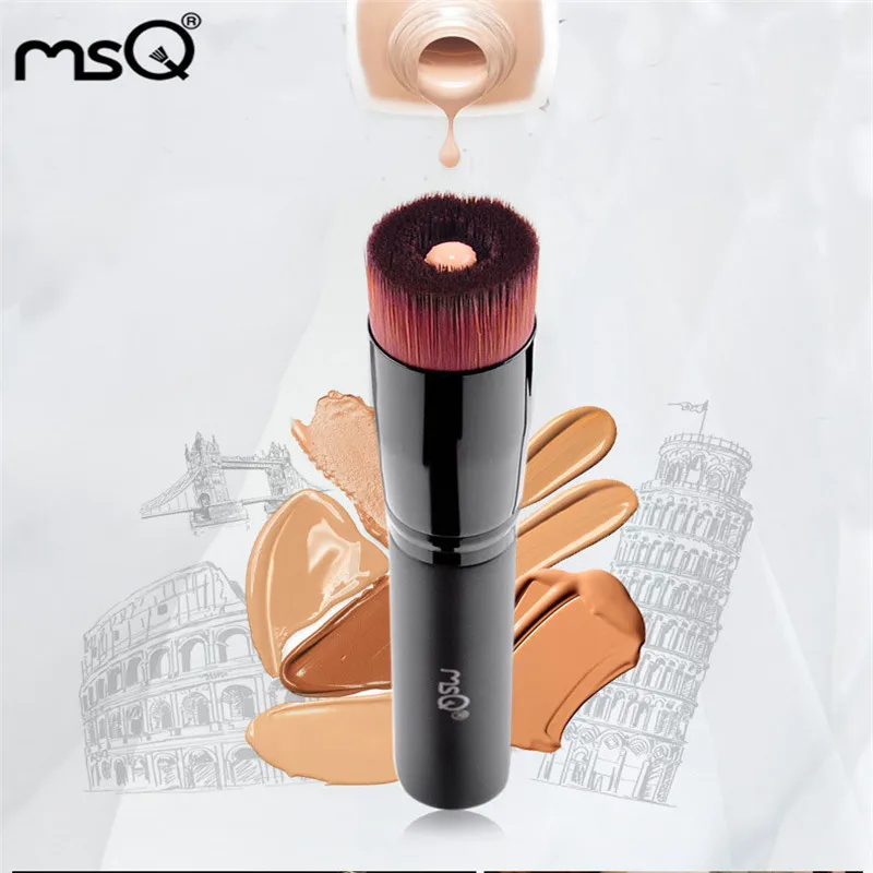 MSQ 1pcs Liquid Foundation Oval Makeup Brush Pro Powder Foundation Kabuki Brush Premium Face Make up Tool Beauty Cosmetics