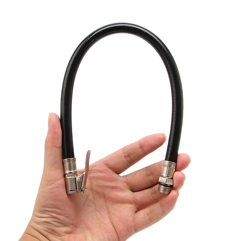 

Car Auto 1/4PT Male Threaded Rubber Inflating Hose Air Tire Inflator