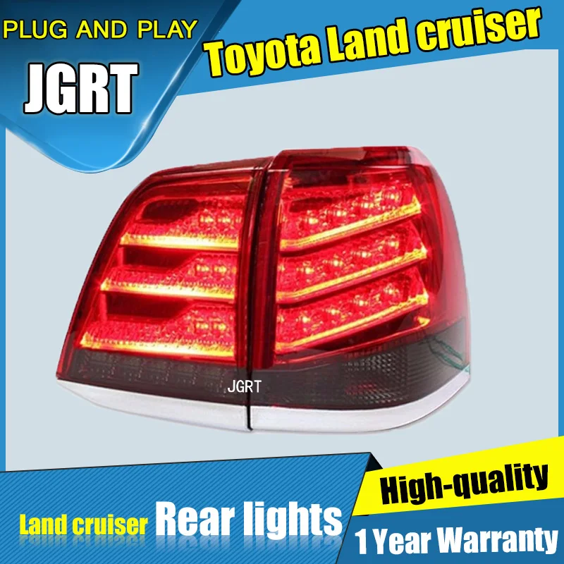 

4PCS Car Styling for Toyota Land Cruiser Taillights 2010-2012 for LED Tail Lamp+Turn Signal+Brake+Reverse LED light