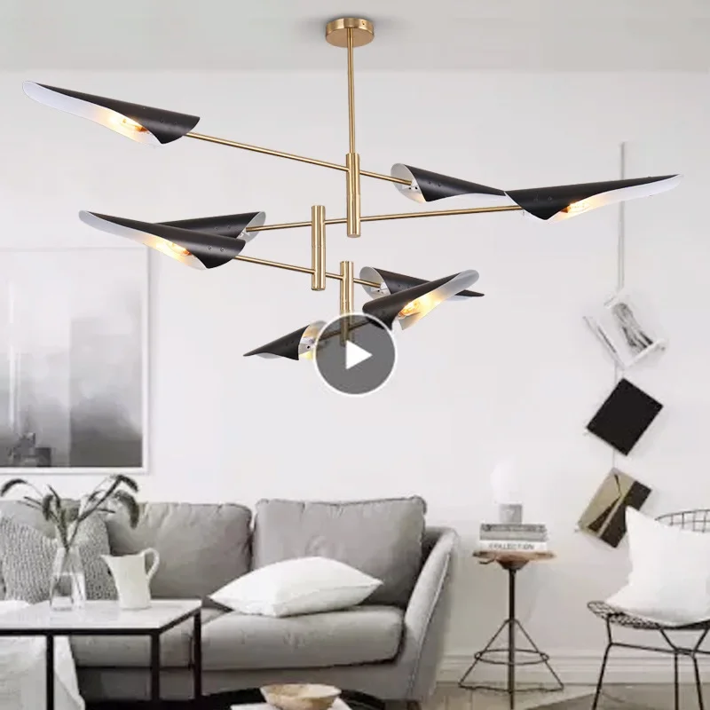 

LukLoy Modern Chandelier Suspension Lighting Fixture Living Room Ceiling Hang Lamps Hanglamp Kitchen Branch Pendant Lamps Lights