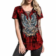 Футболка женская летний большой размер классические ремни принт с коротким рукавом женская футболка Свободная одежда футболка vestidos