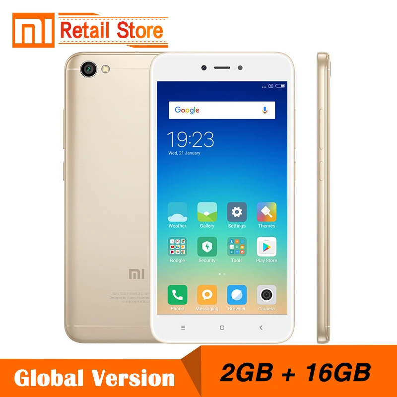 Global Version Xiaomi Redmi Note 5A 2GB RAM 16GB ROM Cellphone 5 A Snapdragon Quad Core CPU 5.5 Inch 13.0MP B4 B20 MIUI 9 | Мобильные