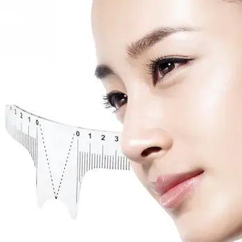 

200 pcs Brand New Eyebrow Grooming Stencil Shaper Ruler Measure Tool Makeup Reusable Eyebrow Ruler Tool Measures DHL