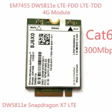EM7455 DW5811E PN внутренней катушкой, 8J6X0 FDD/аппарат, который не привязан к оператору сотовой связи LTE CAT6 модуль 4G 4G сим-карту для E7270 E7470 E7370 E5570 E5470 точность 7720 7520 3520 7510