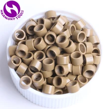 HARMONY 10000 штук 3,5 мм* 2,0 мм* 2,0 мм микро кольца Бусины алюминиевые обжимные микротрубки для волос I-tip