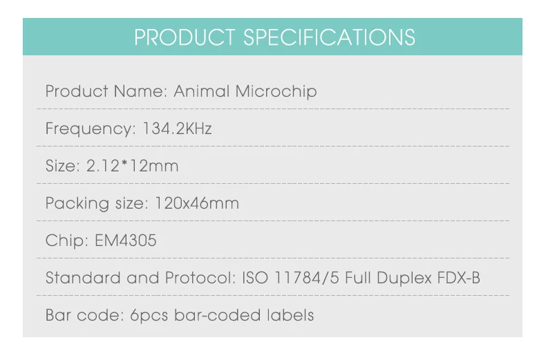 ISO животных Id шприц инжектор RFID со стеклом транспондера мм 2,12*12 мм комплект x10