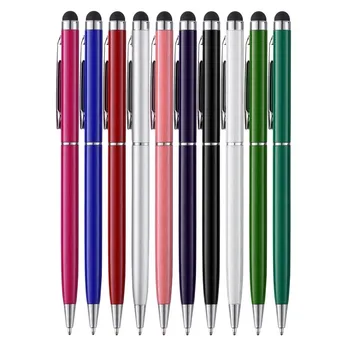 

5pcs/ 10Pcs New Ballpoint Pen Touch Screen Stylus Pen Useful 2 in 1 Design Tablet Pen For Pad iPhone Smart Phone Xiaomi Phone