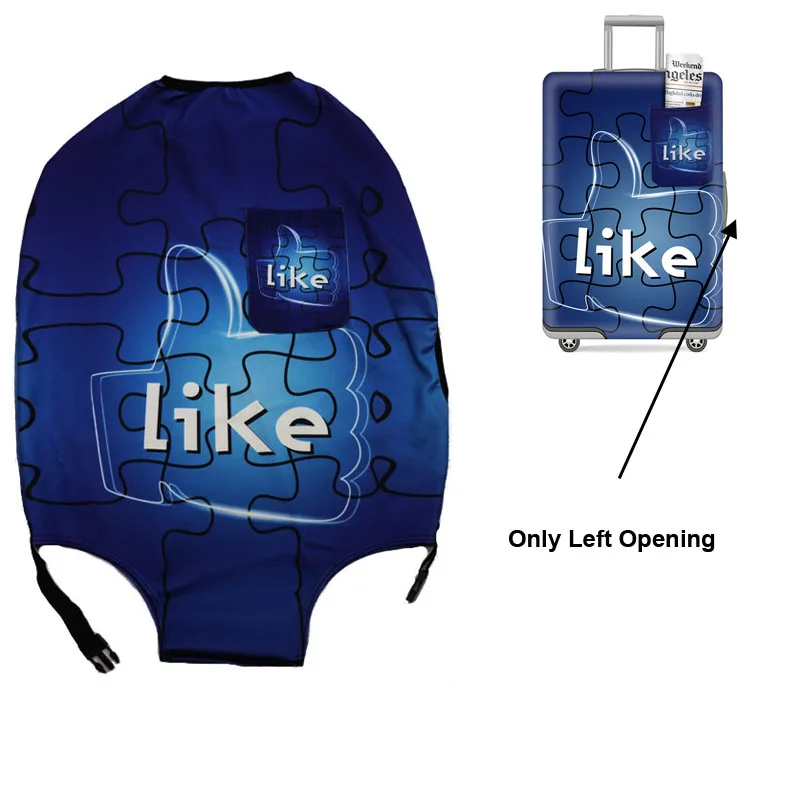 OKOKC Эластичный штамп для багажа защитный чехол для 19-32 дюймов тележка толстый чехол для костюма защитный чехол для пыли аксессуары для путешествий - Цвет: T2425