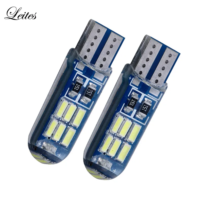 Лейтес 800 шт. автомобиль Запчасти аксессуары T10 w5w 194 12V 4014 15smd авто чтения