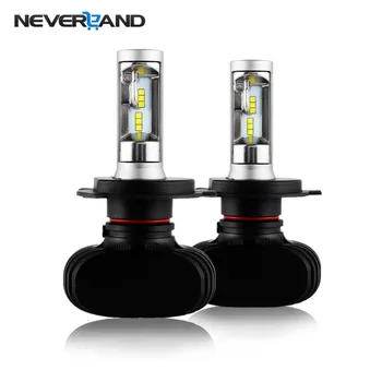 

H7 H4 9003 HB2 Hi Lo Beam 50W 8000LM 6500K CSP LED Chips Car Headlight Lamp Bulb Super White D25