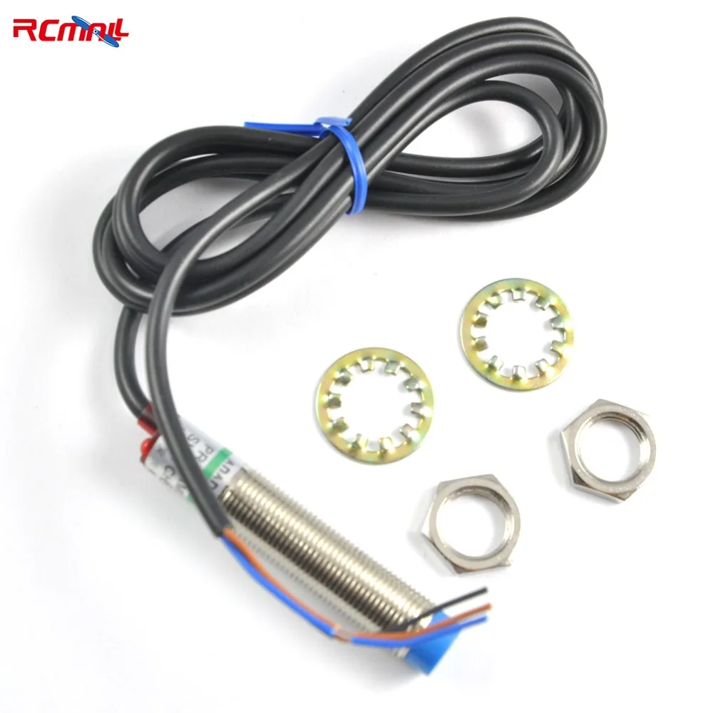 

RCmall DC 6-36V PNP NO 3-wire 300MA 4mm Cylindrical Inductive Proximity Sensor Approach Switch LJ12A3-4-Z/BY FZ1097