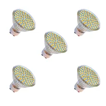 Осветительная лампа 7 Вт AC220V GU10/GU5.3 теплый/холодный белый светодиодный светильник 2835SMD 60 Светодиодный s 600-650LM прожектор светодиодный светильник