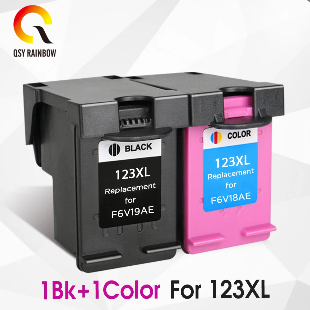 CMYK SUPPLIES ink Replacement For HP 123 123XL Black Ink Cartridge For HP Deskjet 2130 1110 Printer IP123 for Russian version