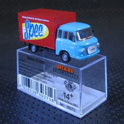 Bre kina 1: 87 Barkas B 1000 грузовик карманная модель бутик сплав автомобиль игрушки для детей Детские игрушки оригинальная коробка - Цвет: 3