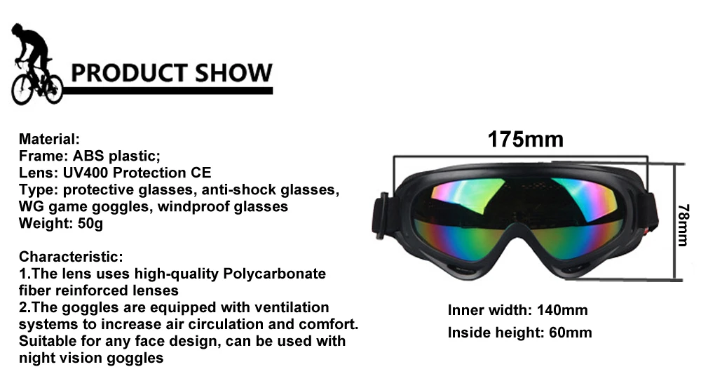 Зимние лыжные очки сноуборд лицо Спорт на открытом воздухе Anti-UV400 ветрозащитный парашютный дайвинг очки снег унисекс Профессиональный скейт Лыжная маска