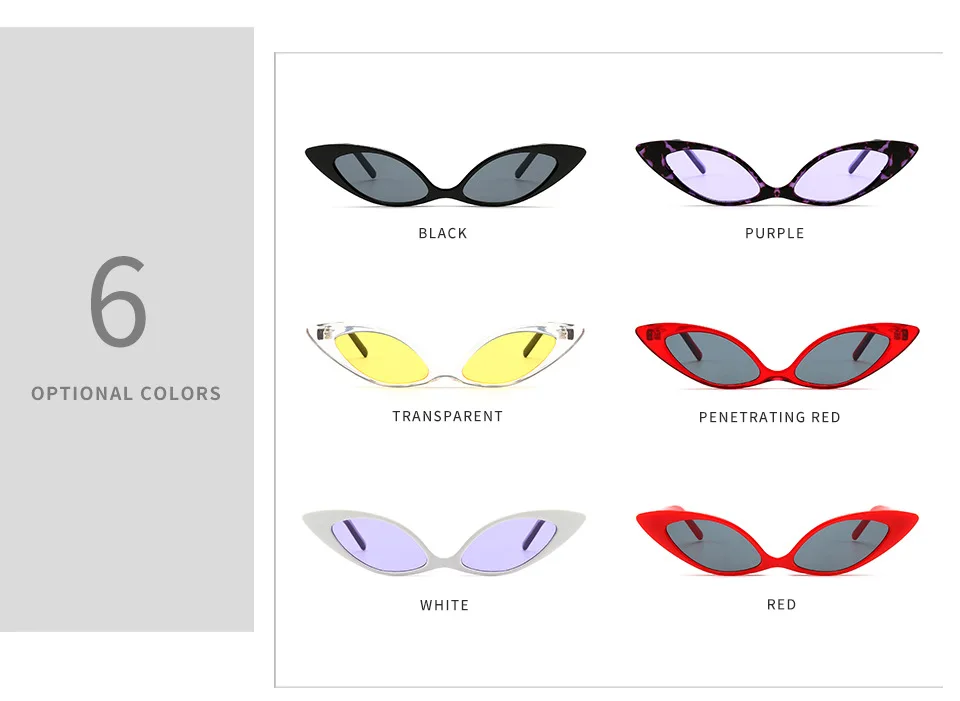 2019 Trendy Cat Eye Sunglasses Women Brand Designer Vintage Small Sun Glasses 90s Fashion Eyeglasses Shades Goggles UV400