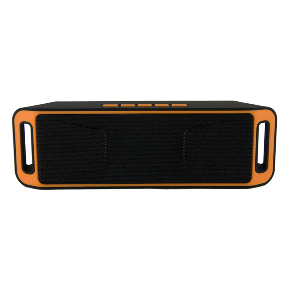 Портативный Bluetooth Динамик Беспроводной стерео с Enhanced Bass встроенный двойной драйвер Динамик телефон громкой связи вызова - Цвет: Orange