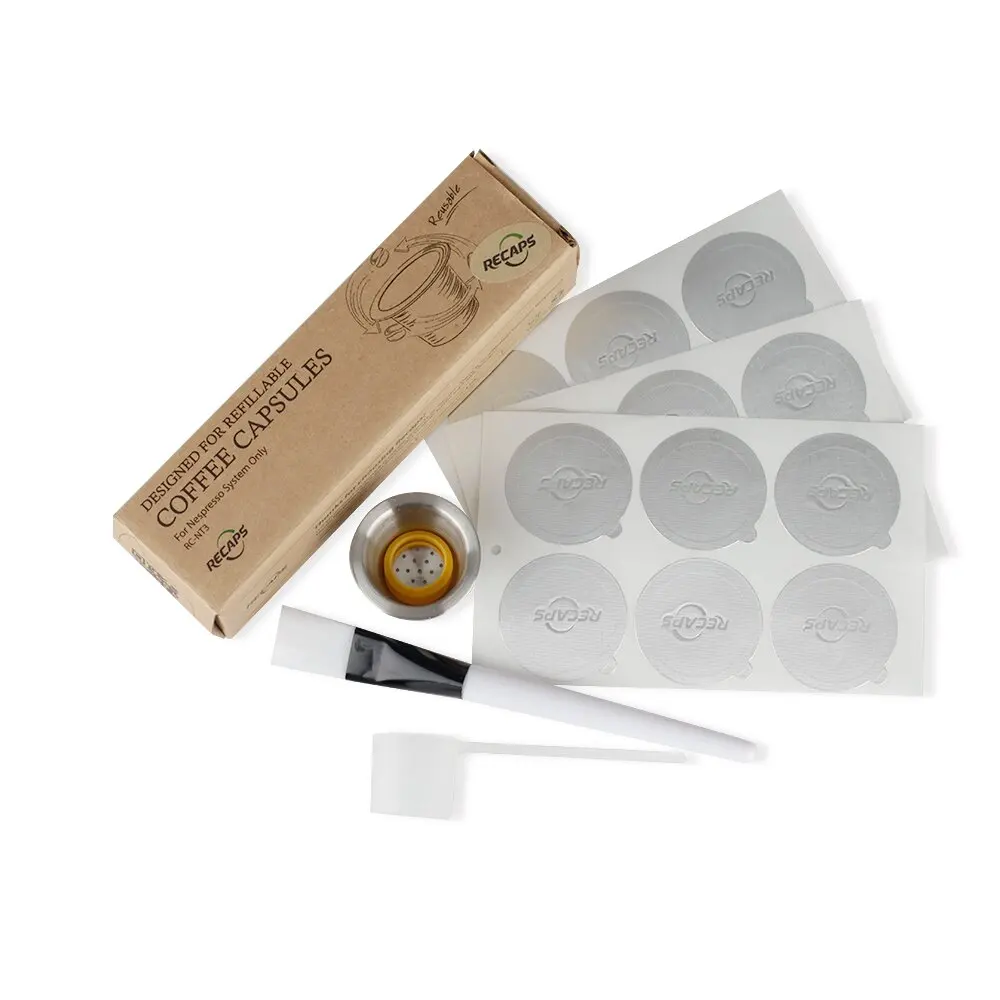 Многоразовые капсулы для кофе 1 капсула + 60 уплотнений|nespresso capsule|reusable coffeenespresso