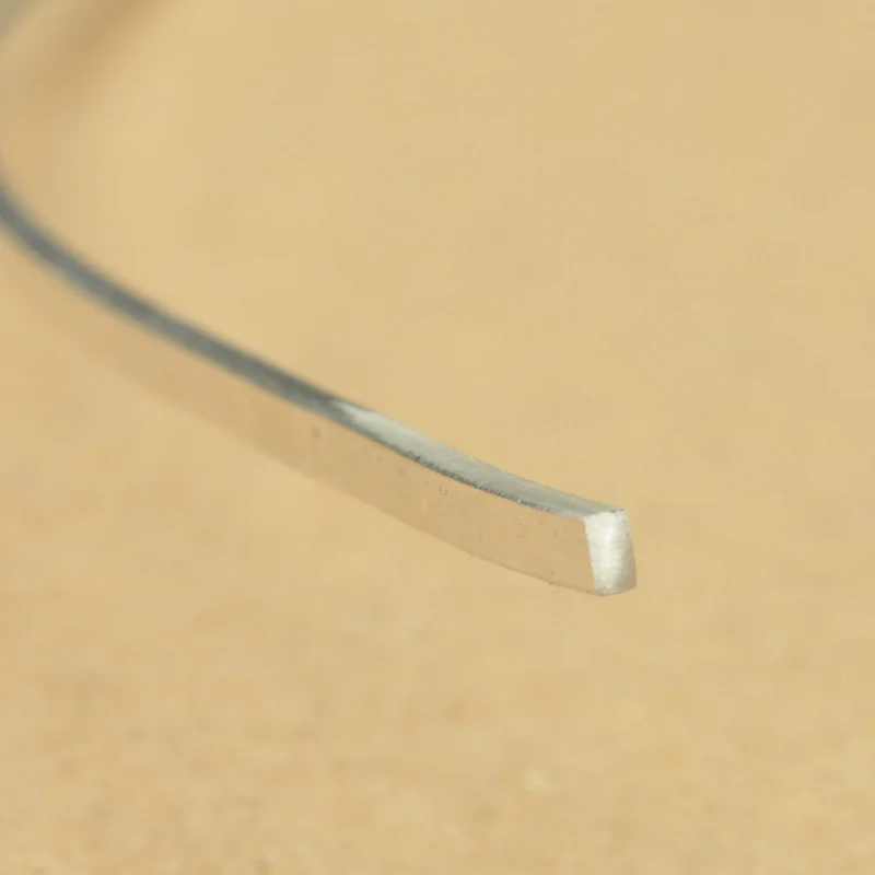 

0.45*1.0mm 999 sterling silver wire 1 meter fine silver rectangular wire square wire inlay for diy jewelry making free shipping