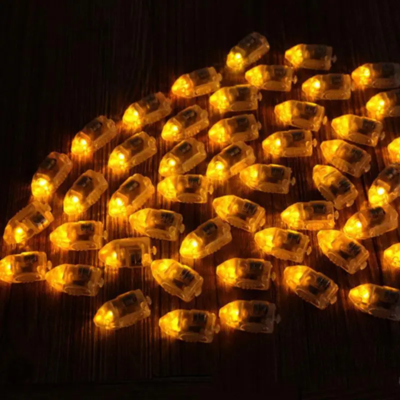 50 шт./лот светодиодный шарики ко дню рождения свет фонари лампы вечерние лампа для декорации на свадьбу клипсы для воздушных шаров огней