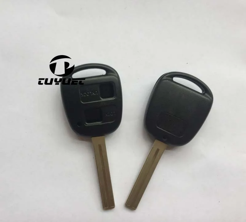 Пульт дистанционного ключа 2 кнопки для Toyota TOY48 длинный клинок сменный Футляр для ключей