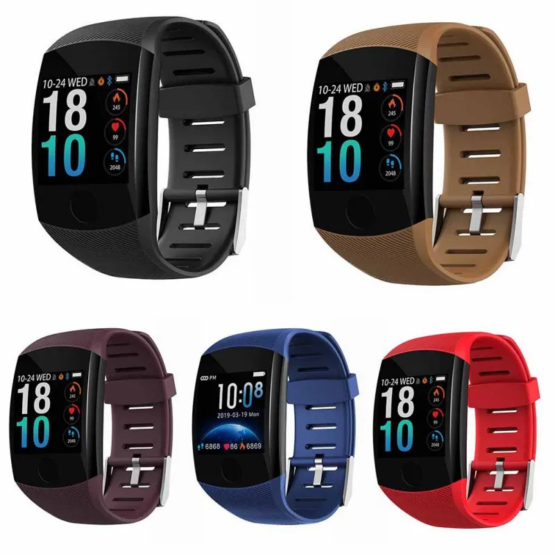 Tanie Q11Color ekran inteligentny opaski na rękę sport wodoodporny bransoletka fitness uśpienia monitora tętna wiadomość z przypomnieniem