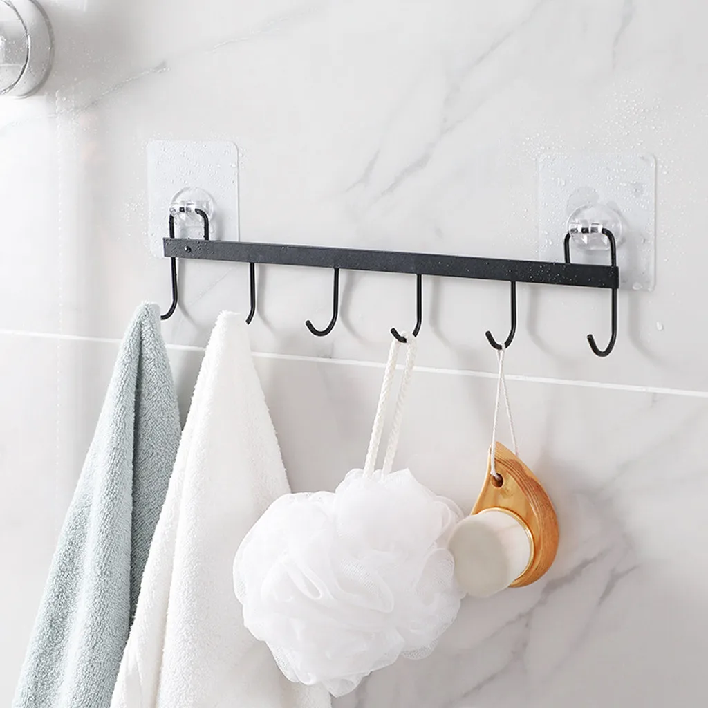Kitchen hook stainless steel+PVC metal hook Kitchen Towel Suction Cup Hook Strong Hanger Holder Clear Bathroom Sucker Wall w517