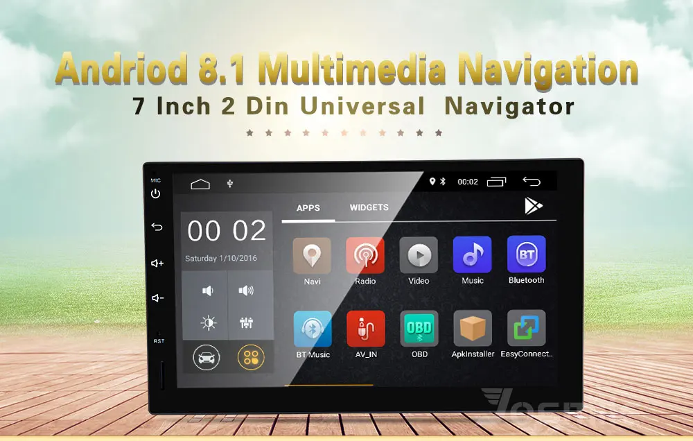 Flash Deal 2 din Android 8.1 Car Radio Head Unit For Nissan Note Qashqai Xtrail Juke Almera 3 Multimedia Audio Tape Recorder GPS Navigation 0