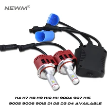 H4 H7 H8 H9 H10 H11 9004 9005 9006 9012 HB3 HB4 5202 H16 9003 D1 D2 D3 H15 9000LM 90 Вт светодиодный 6000 К белые Мощность светодиодный фар