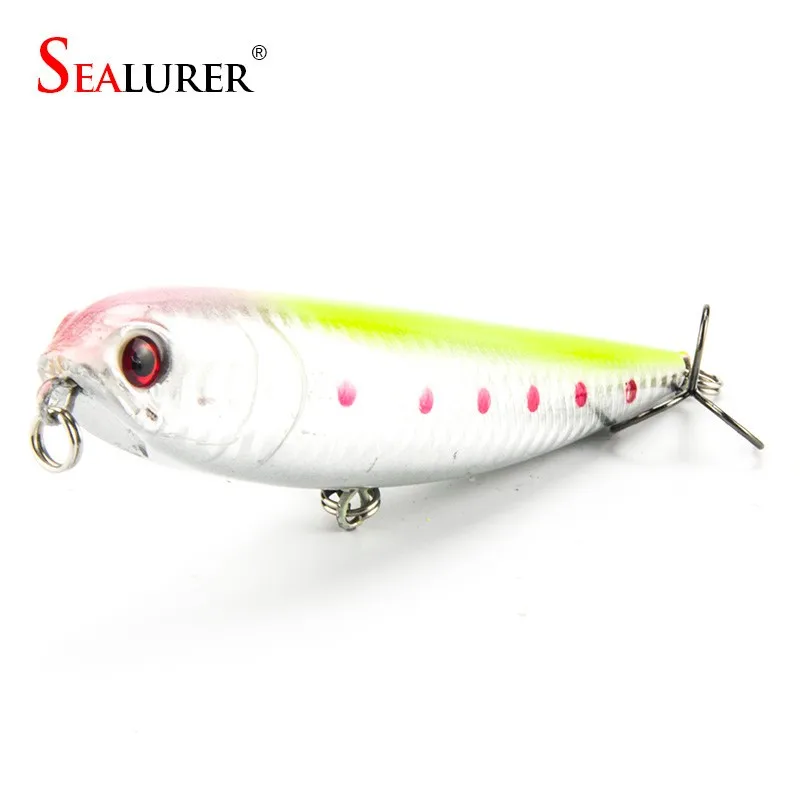 Sealurer Topwater рыболовные приманки плавающий воблер 11 см длина 20 г 4# крючки бионические PESCA, воблер жесткая приманка Jerkbait 1 шт. гольян