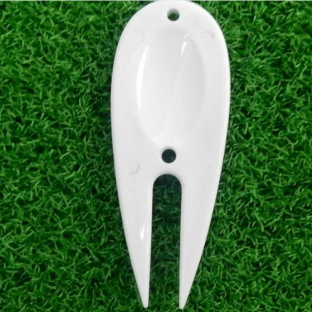 ABS البلاستيك جولف الخضر شوكة الملعب الشوك جولف مذراة كتلة عشب جولف إصلاح شوكة العملي