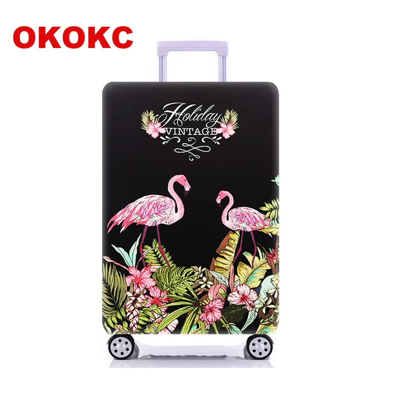 OKOKC Фламинго путешествия чемодан защитный чехол для 18 32 дюймов тележка