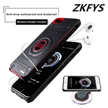 ZKFYS, беспроводной зарядный внешний аккумулятор для iPhone 6, 6s, 7, 8, чехол, 3100 мА/ч, внешний аккумулятор, зарядное устройство, чехол