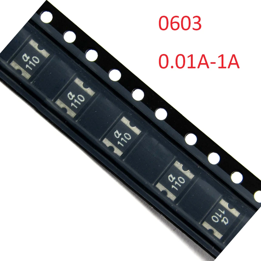 

0.01A 10MA 6V 16V 24V 30V 60V 0603 PPTC Polyswitch Polyfuse Electrical SMD SMT Chip Self Healing Recovery Resettable Fuse